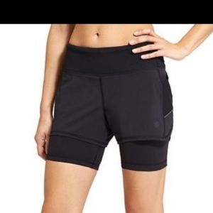 Athleta | Ready Set 2 in 1 Shorts Black XL